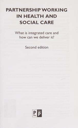Partnership working in health and social care