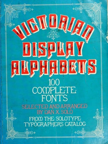 Victorian display alphabets