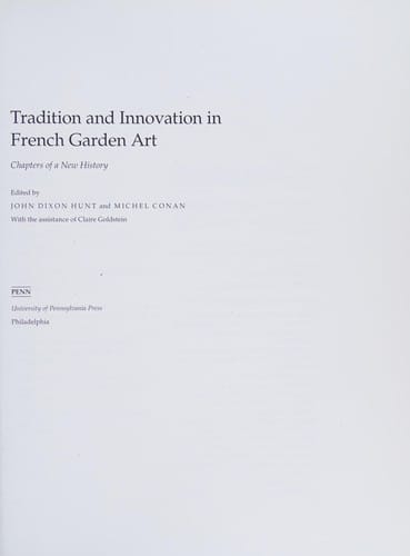 Tradition and innovation in French garden art