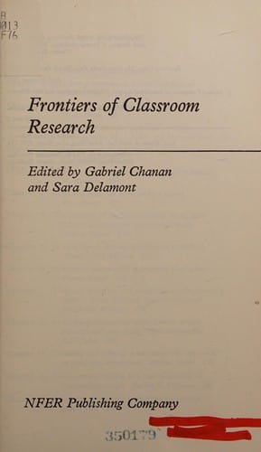 Frontiers of classroom research