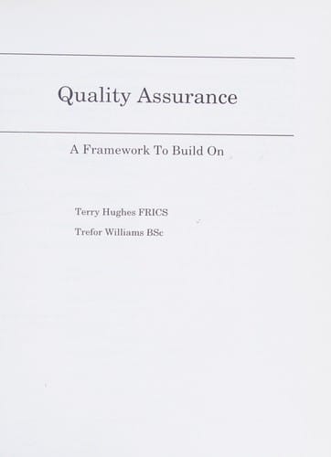 Quality assurance