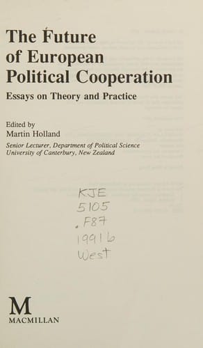 The Future of European political cooperation