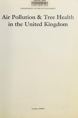 Air pollution & tree health in the United Kingdom