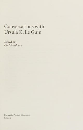 Conversations with Ursula K. Le Guin