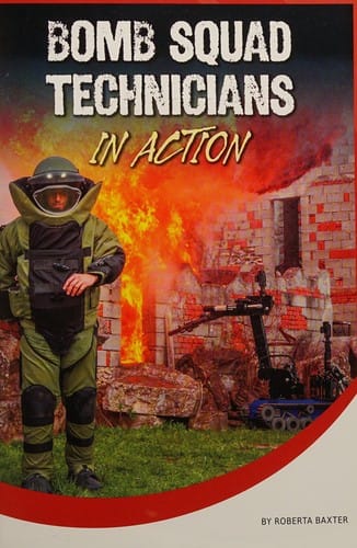 Bomb squad technicians in action