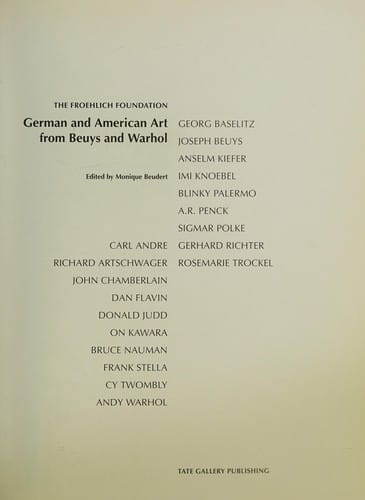 German and American art from Beuys and Warhol