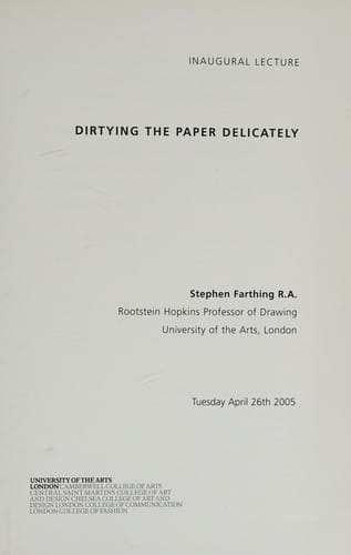 Dirtying the paper delicately