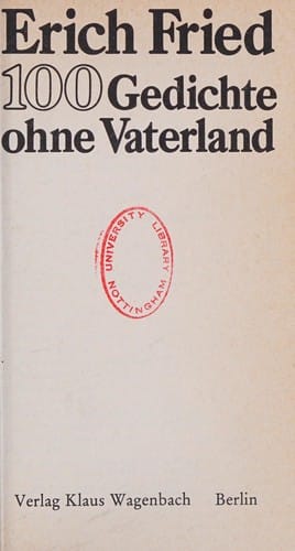 100 Gedichte ohne Vaterland