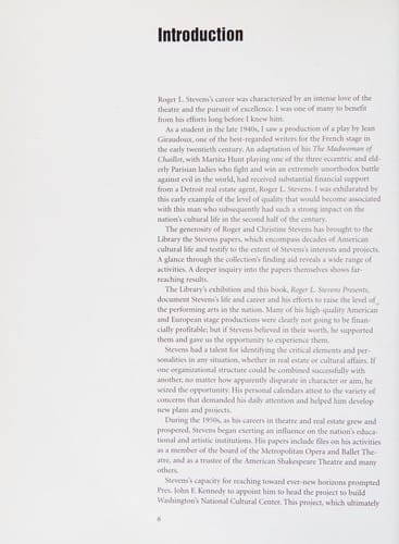 Roger L. Stevens presents