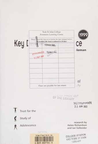 Key data on adolescence