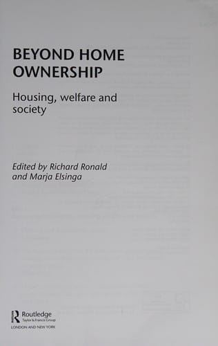 Beyond home ownership