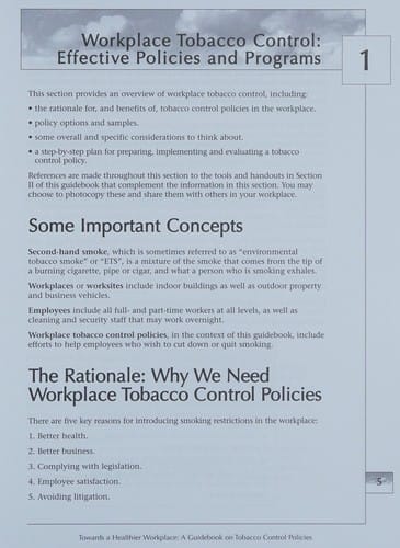 Towards a healthier workplace