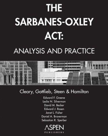 The Sarbanes-Oxley Act