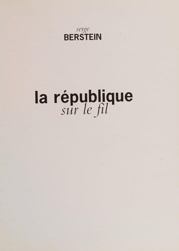 La république sur le fil