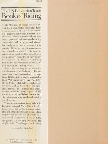 The U.S. Equestrian Team book of riding