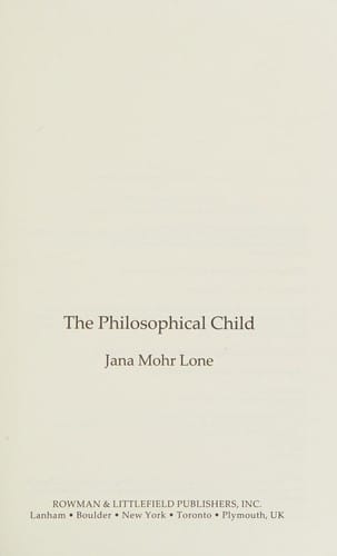 The philosophical child