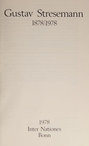 Gustav Stresemann