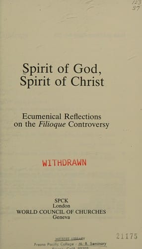 Spirit of God, Spirit of Christ