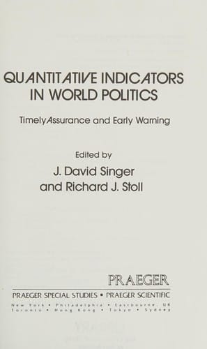 Quantitative indicators in world politics