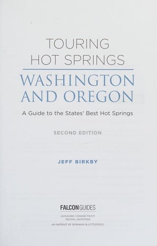 Touring hot springs Washington and Oregon