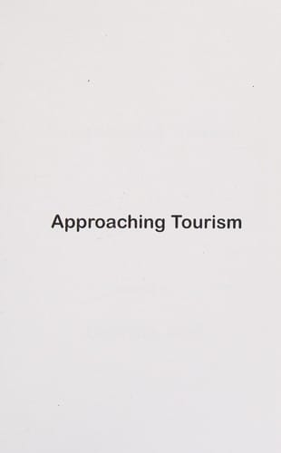 Approaching tourism