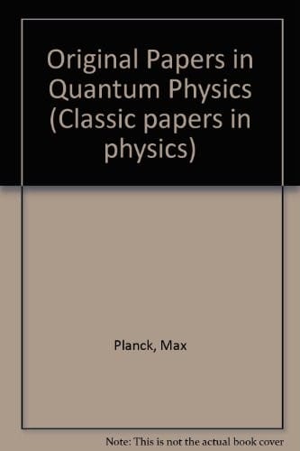 Original papers in quantum physics