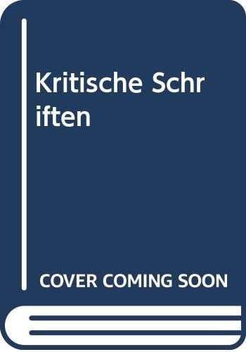 Kritische Schriften