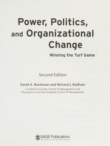Power, politics, and organizational change