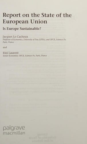 REPORT ON THE STATE OF THE EUROPEAN UNION; V. 1; ED. BY JEAN-PAUL FITOUSSI