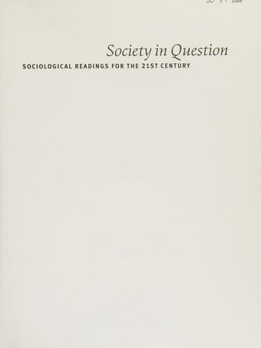 Society in question