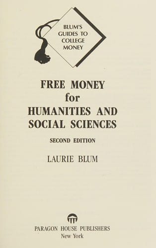 Free money for humanities and social sciences