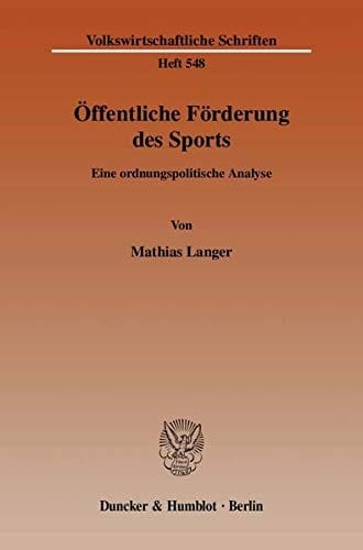 Öffentliche Förderung des Sports