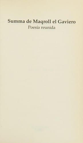 Summa de Maqroll el Gaviero