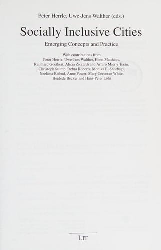 Socially inclusive cities