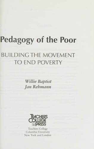 Pedagogy of the poor