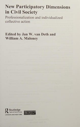 New participatory dimensions in civil society