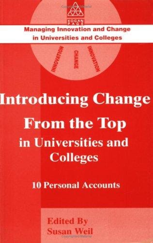 Introducing change "from the top" in universities and colleges
