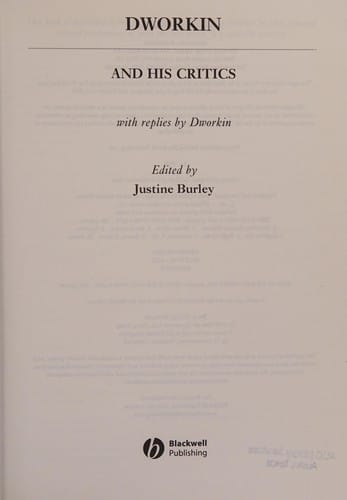 Dworkin and his critics