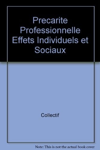 La précarité professionelle