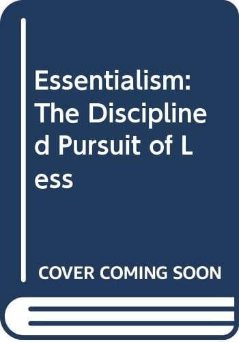 Essentialism: The Disciplined Pursuit of Less (Korean Edition)