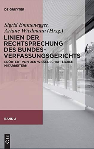 Linien der Rechtsprechung des Bundesverfassungsgerichts