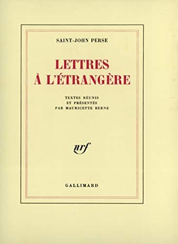 Lettres à l'étrangère
