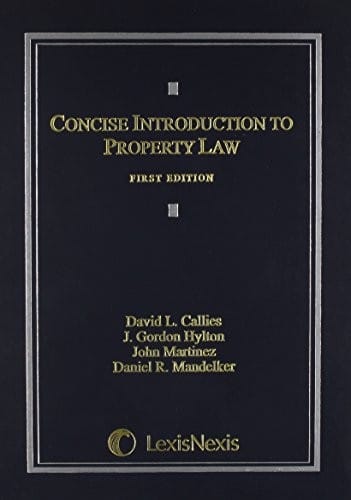 Concise introduction to property law