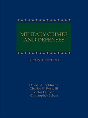 Military crimes and defenses