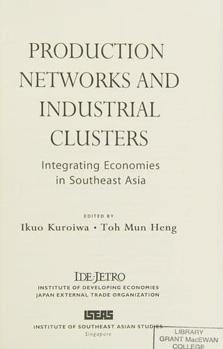Production networks and industrial clusters