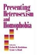 Preventing heterosexism and homophobia