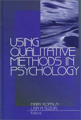 Using qualitative methods in psychology