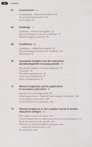 Developing mental toughness