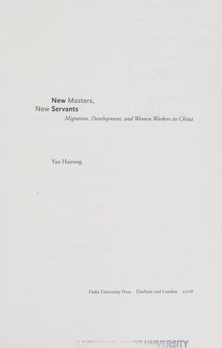 New masters, new servants