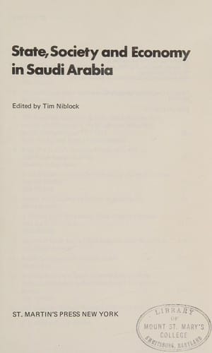 State, society, and economy in Saudi Arabia